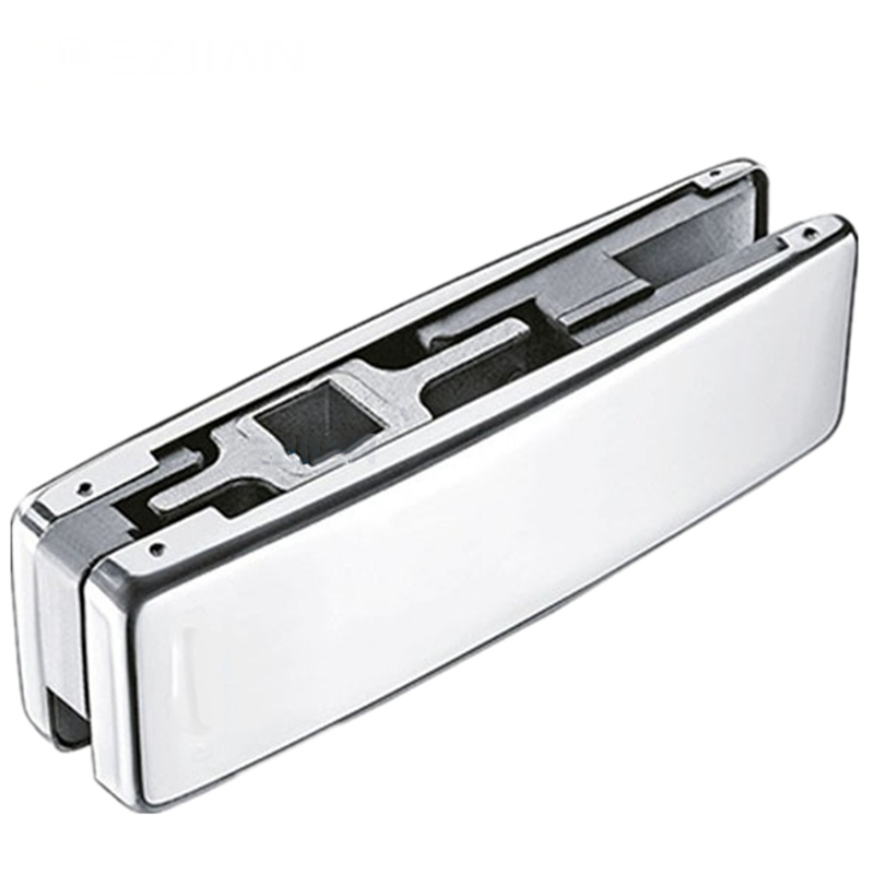 Silvery Stainless Steel Patch Fitting Set for Glass Door