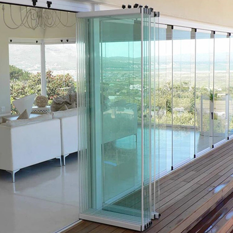 European Double Glazing Aluminum Bi Folding Doors Price
