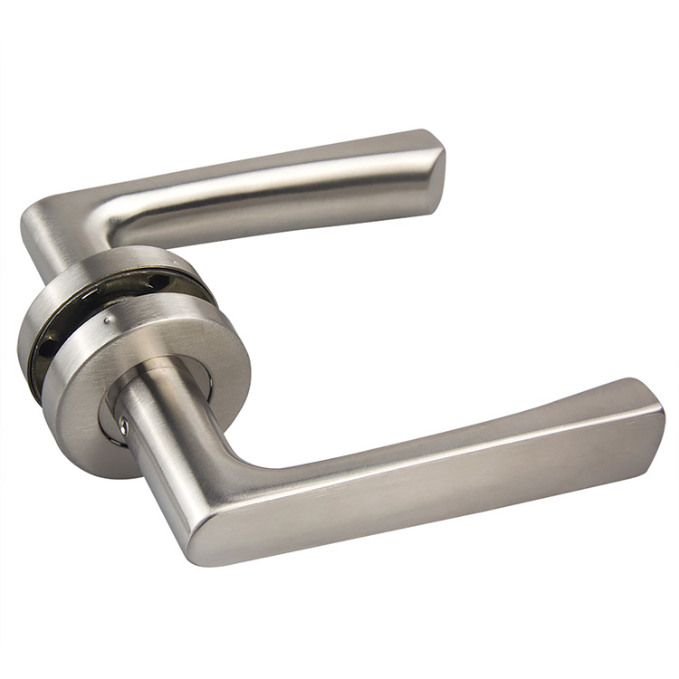 Classic Matte Black Aluminum Bedroom Home Living Room Interior Double Side Door Lever Handle