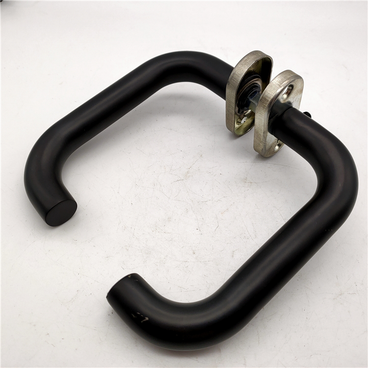 Professional Manufacturer Quality Design Matte Black Door Lever Handle Modern Minimalist Door Handle
