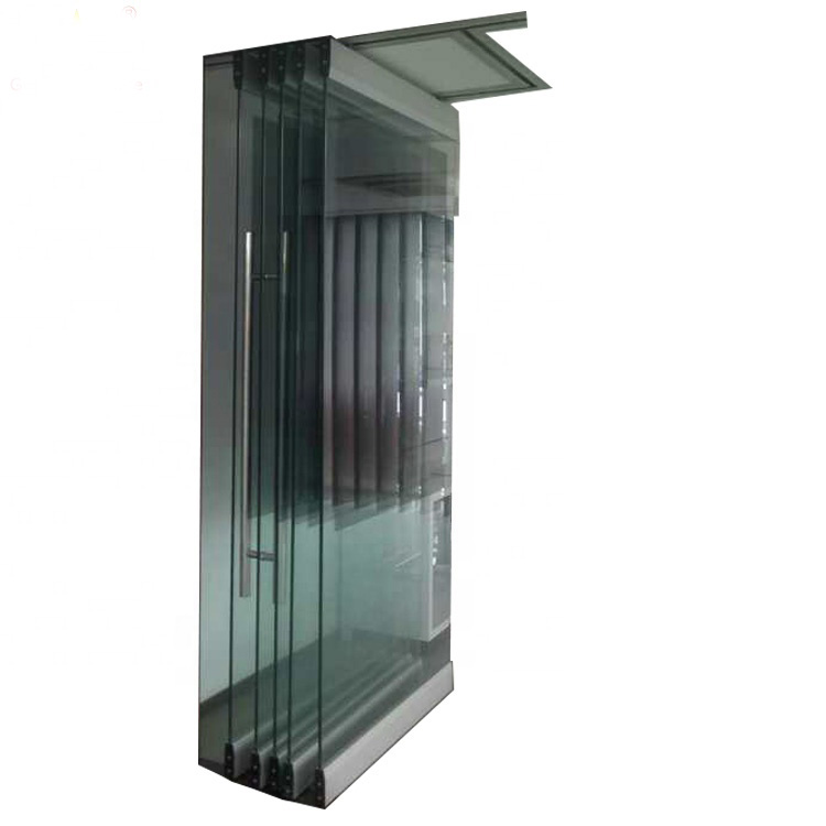 Exterior Aluminium Bi Folding Glass Door Design / Accordion Sliding Patio Folding Doors