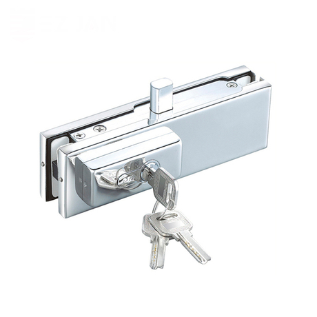 Silver Stainless Steel Center Patch Lock with Eruo Cylinder 
