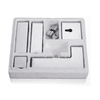 Glass Hardware Accessories 304 Stainless Steel Top And Bottom Glass Door Patch Fitting