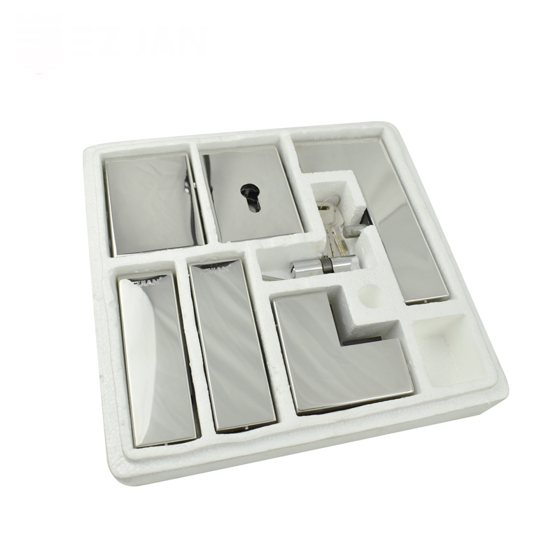 Door Hardware Stainless Steel Frameless Glass Door Lock Sliding Swing Door Handle Patch Lock