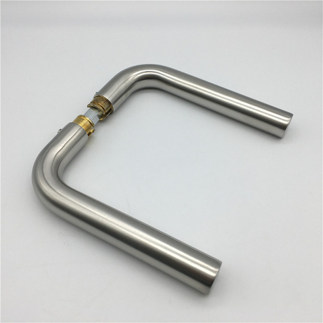 New Design Stainless Steel Tube Door Lever Handle without Rosettes for Glass Lock