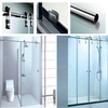 Modern Bathroom Stainless Steel SUS304 Glass Sliding Barn Door Frameless Shower Door Hardware